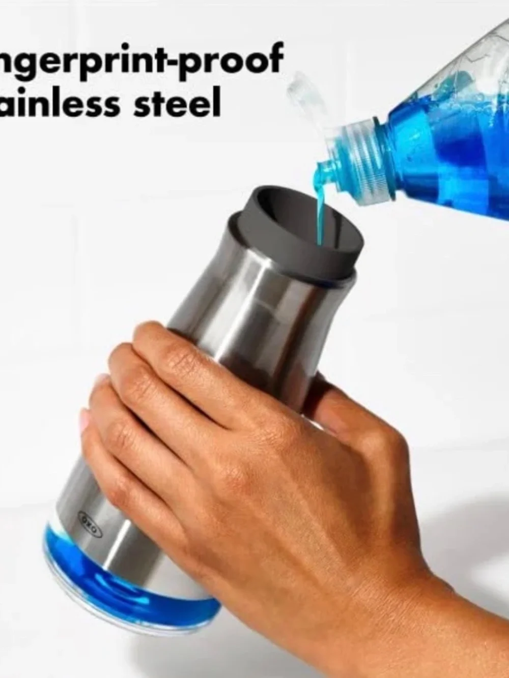OXO Good Grip Stainless Steel Soap Dispenser x 2 - Picture 7 of 9